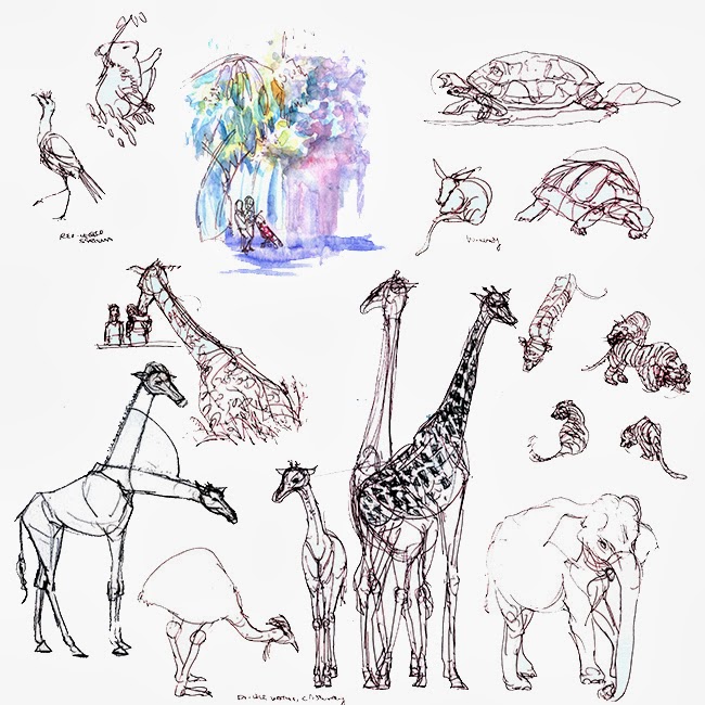 Shiho Nakaza Illustration and Sketch Blog Sketch of the Week Animals
