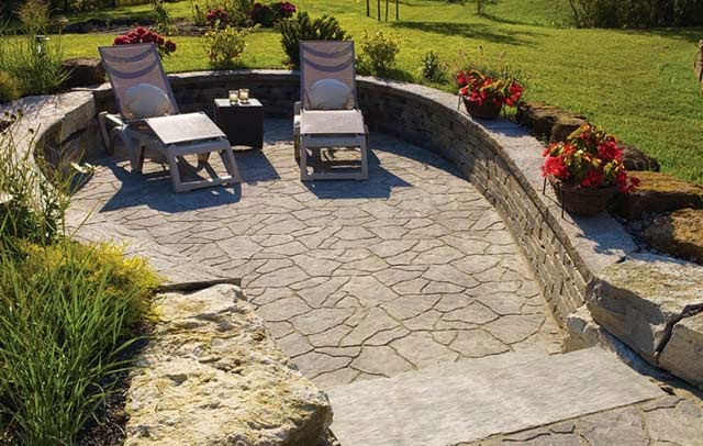 crushed stone patio pictures