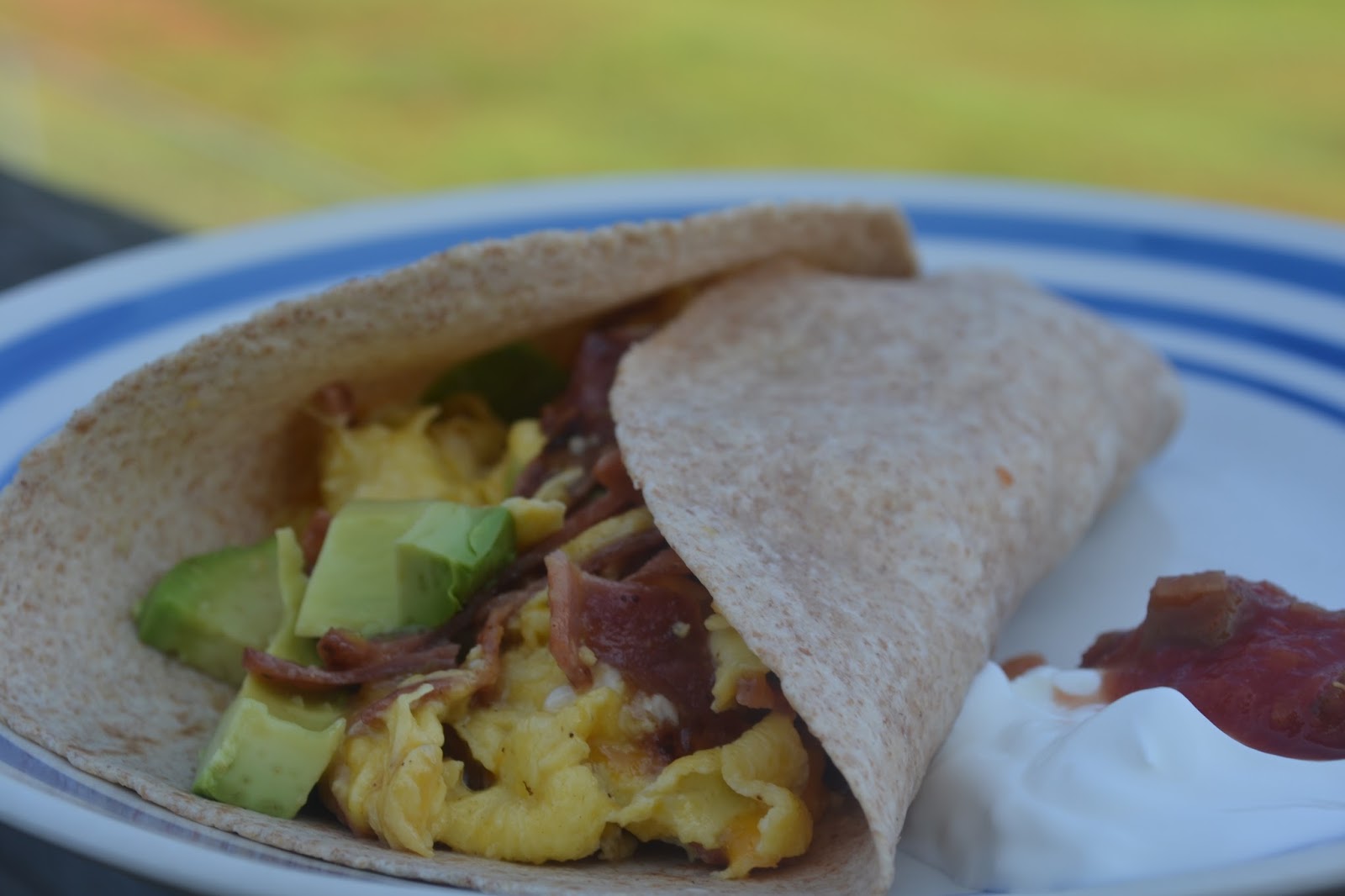 Turkey Bacon Breakfast Burrito