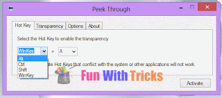 Make any window transparent using a single key_FunWidTricks.Com