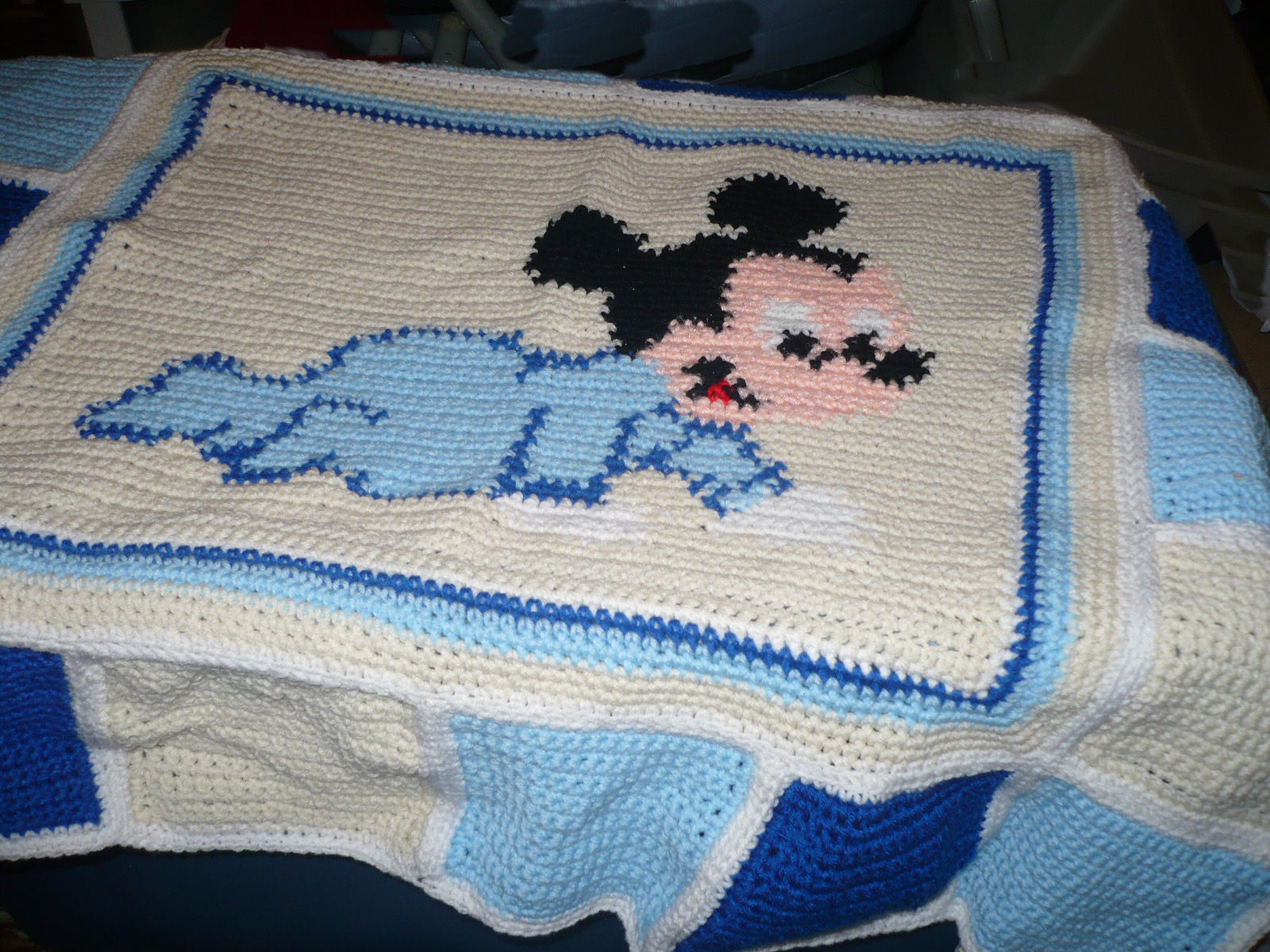 Stitches Baby Mickey Blanket