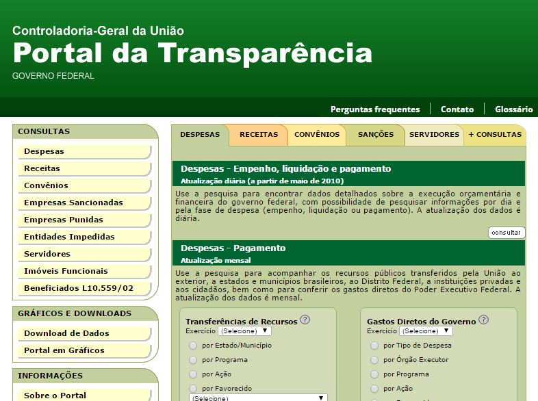 PORTAL DA TRANSPARÊNCIA