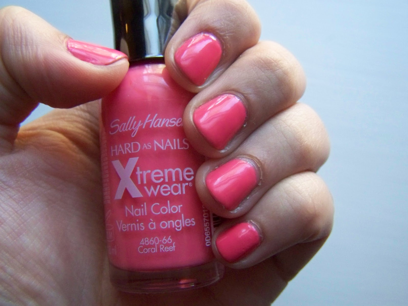 6. Sally Hansen Hard as Nails Xtreme Wear Nail Color, Coral Reef - wide 3