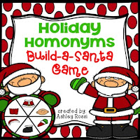 https://www.teacherspayteachers.com/Product/Holiday-Homonyms-Build-A-Santa-Game-2206242