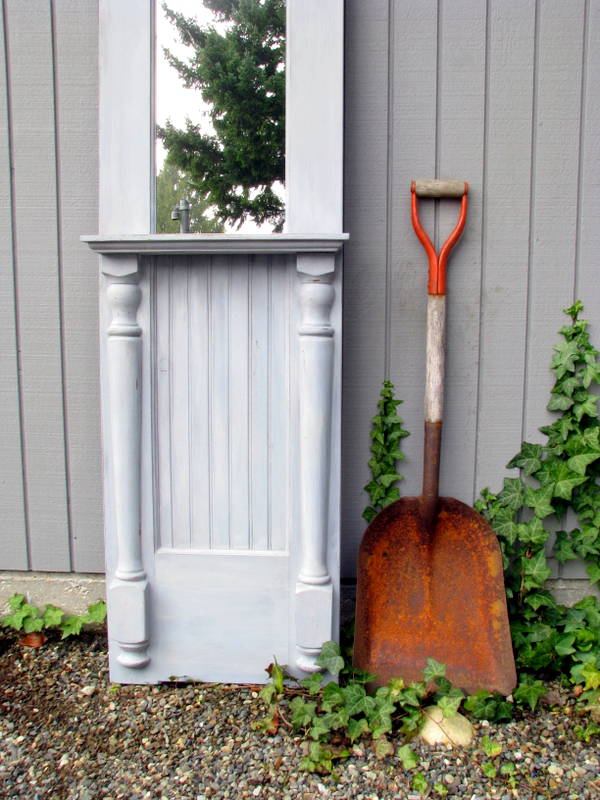 blue roof cabin RePurpose a Door into a Hall Tree & More