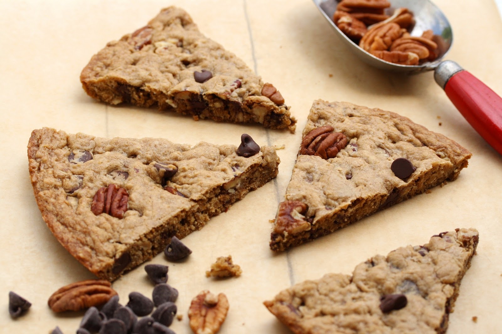 Chocolate Chip Granola Cookie Wedges Saving Room for Dessert