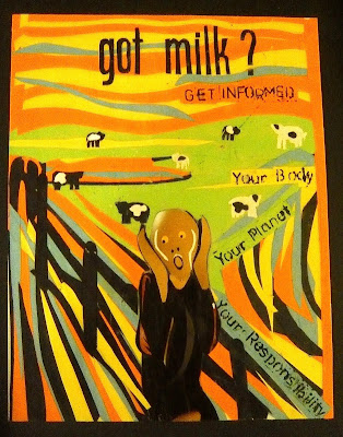 Got Milk? Editorial Commentary egano Eileen Gano Paper Cutout Collage Munch