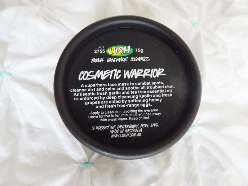 Ahoy Deer Lush Cosmetic Warrior fresh face mask