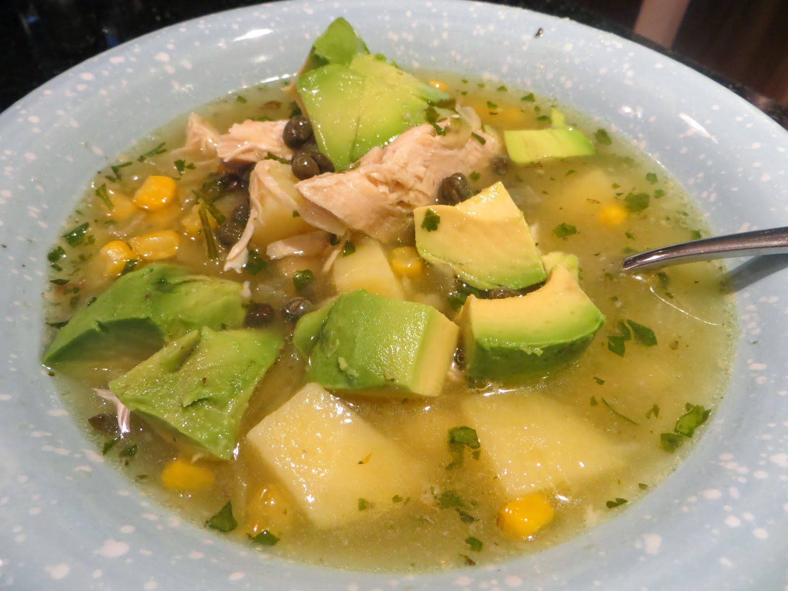 In A Nutshell Colombian Chicken and Potato Soup