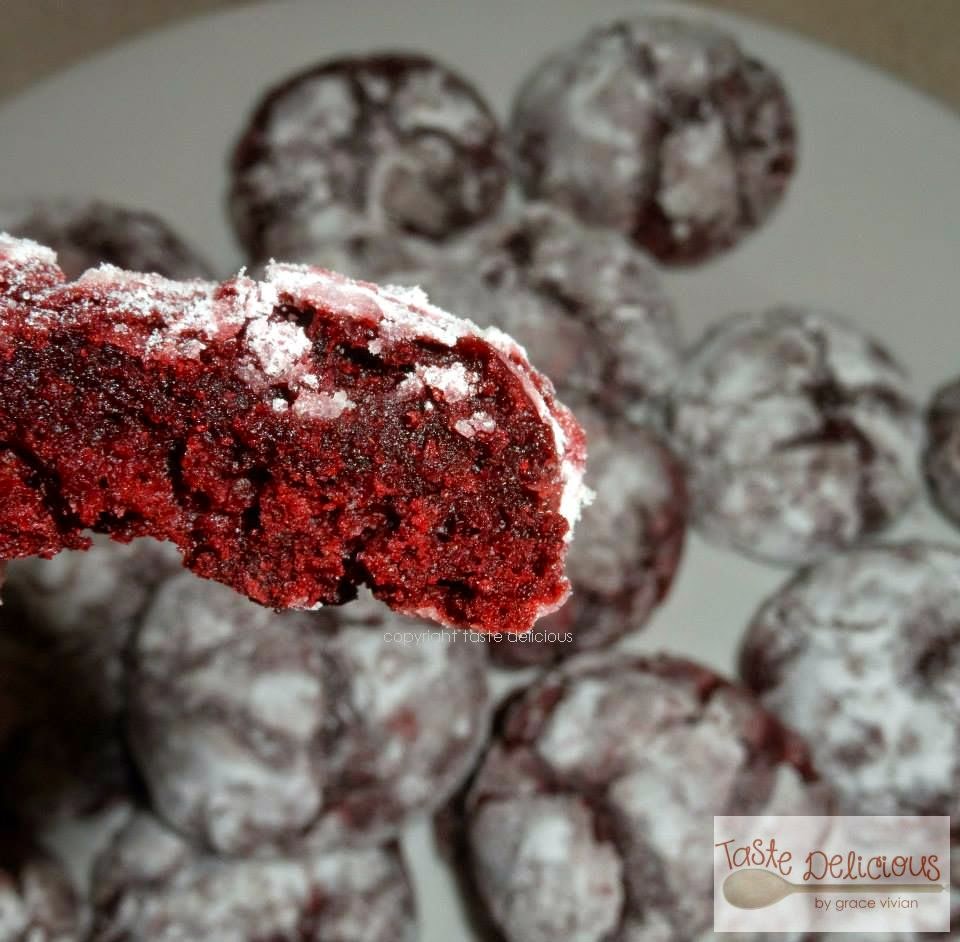 Taste Delicious Red Velvet Crinkles Recipe