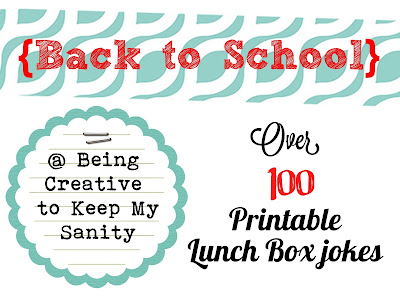 Being creative to keep my sanity: Back to School Lunch Box Jokes