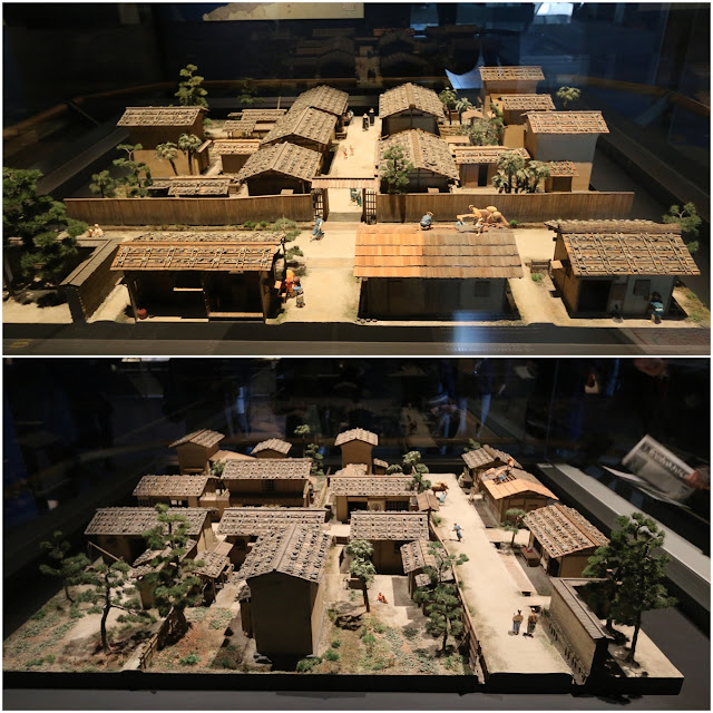 Japanese stay in straw houses in the early days at Museum of History in Osaka, Japan Japanese stay in straw houses in the early days at Museum of History in Osaka, Japan