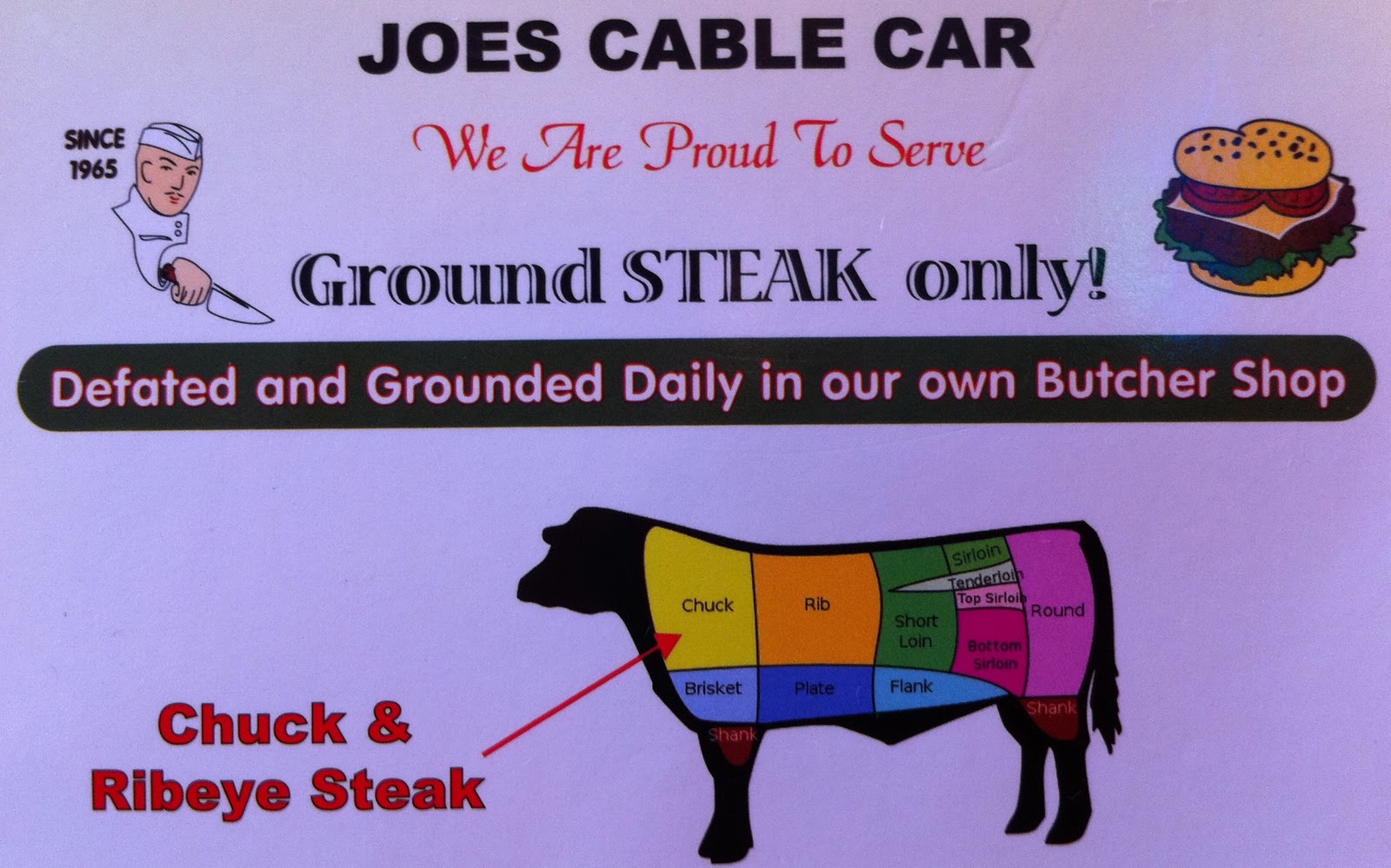 The Quest for the Perfect Burger Joe's Cable Car, San Francisco, CA