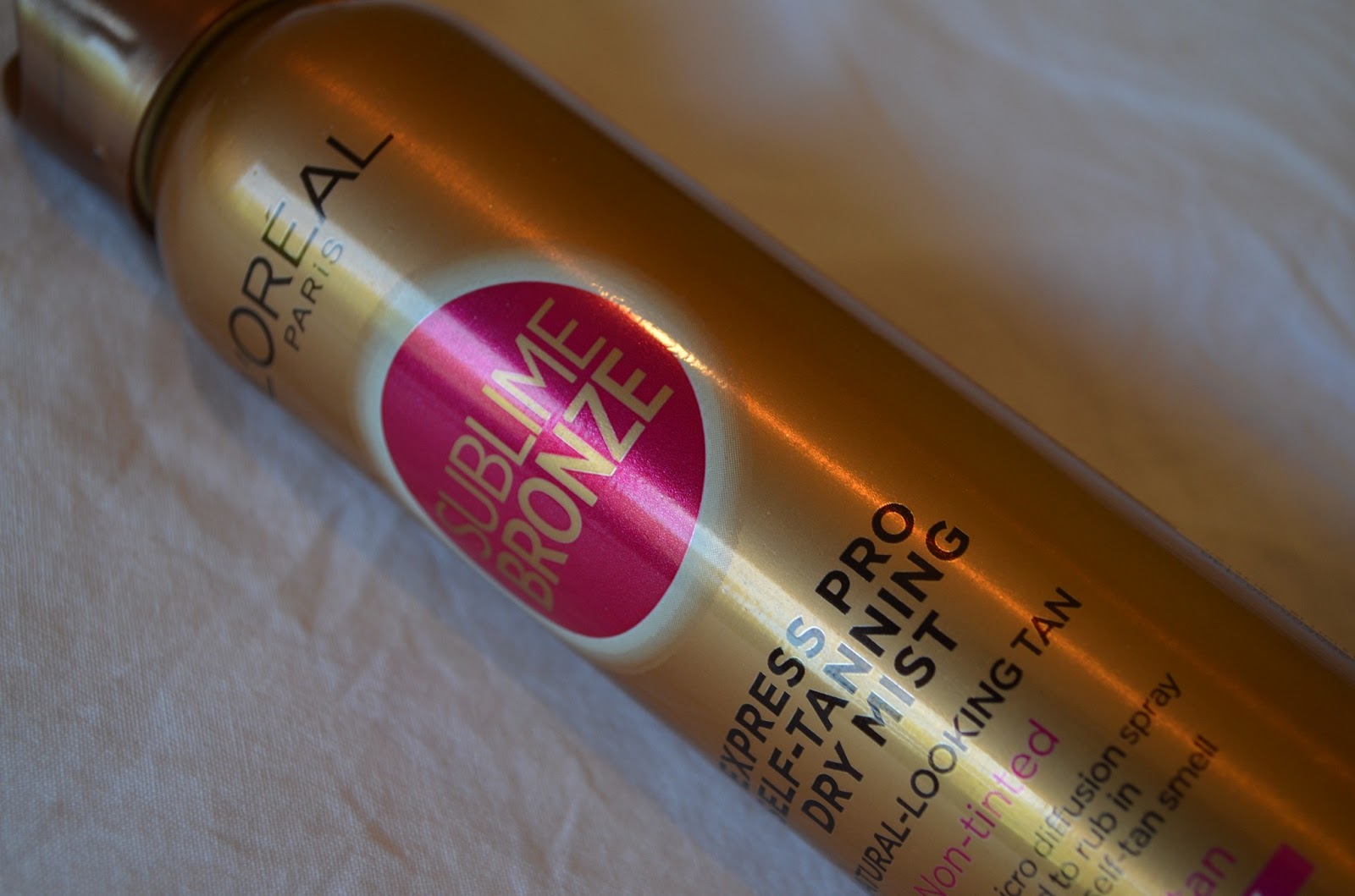 Hen party tan L'Oreal Sublime Bronze Express Self Tanning Dry Mist