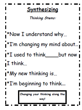 Synthesizing - Ohio Resource Center