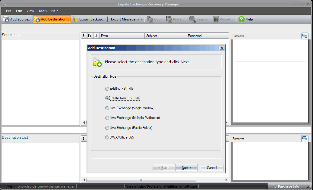 Migrate folder from ost to pst 3.2