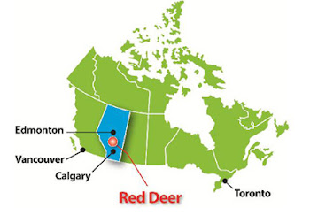 Where in the world is Red Deer?