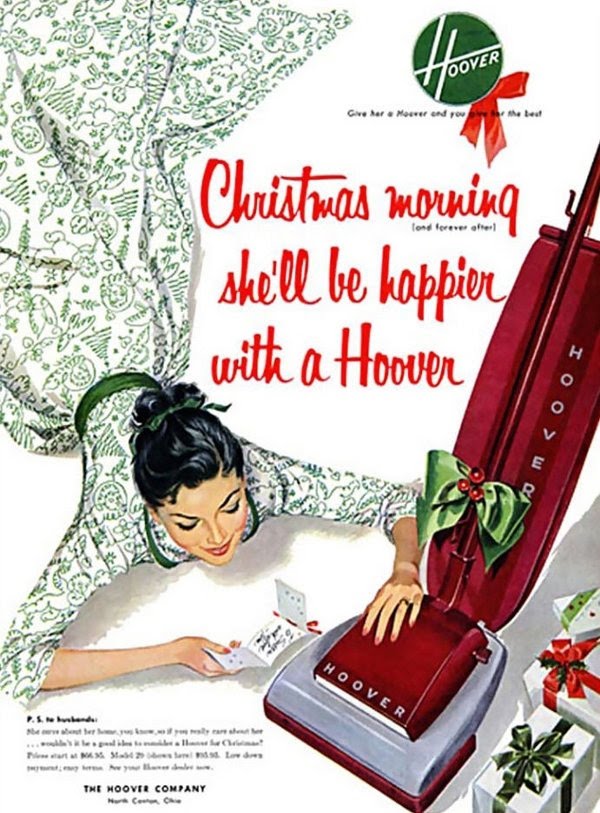 Les publicitées de la marque d'aspirateur Hoover durant les années 50
