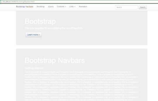 Bootstrap Tutorial Lesson 3 - Navbars with DropDownLists        