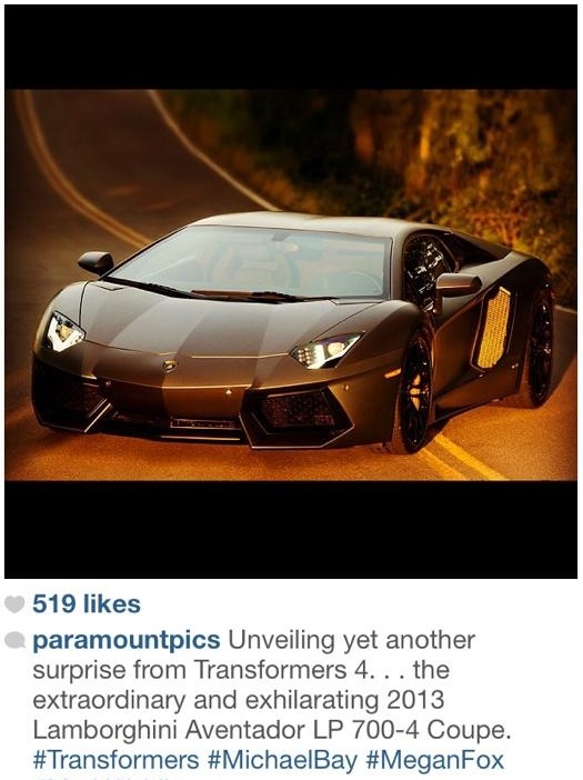 Transformers 4 Aventador, and Megan Fox? Teaser Trailer