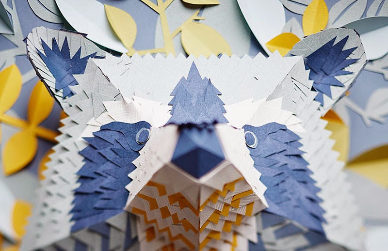 máscaras de papel de Mlle Hipolyte
