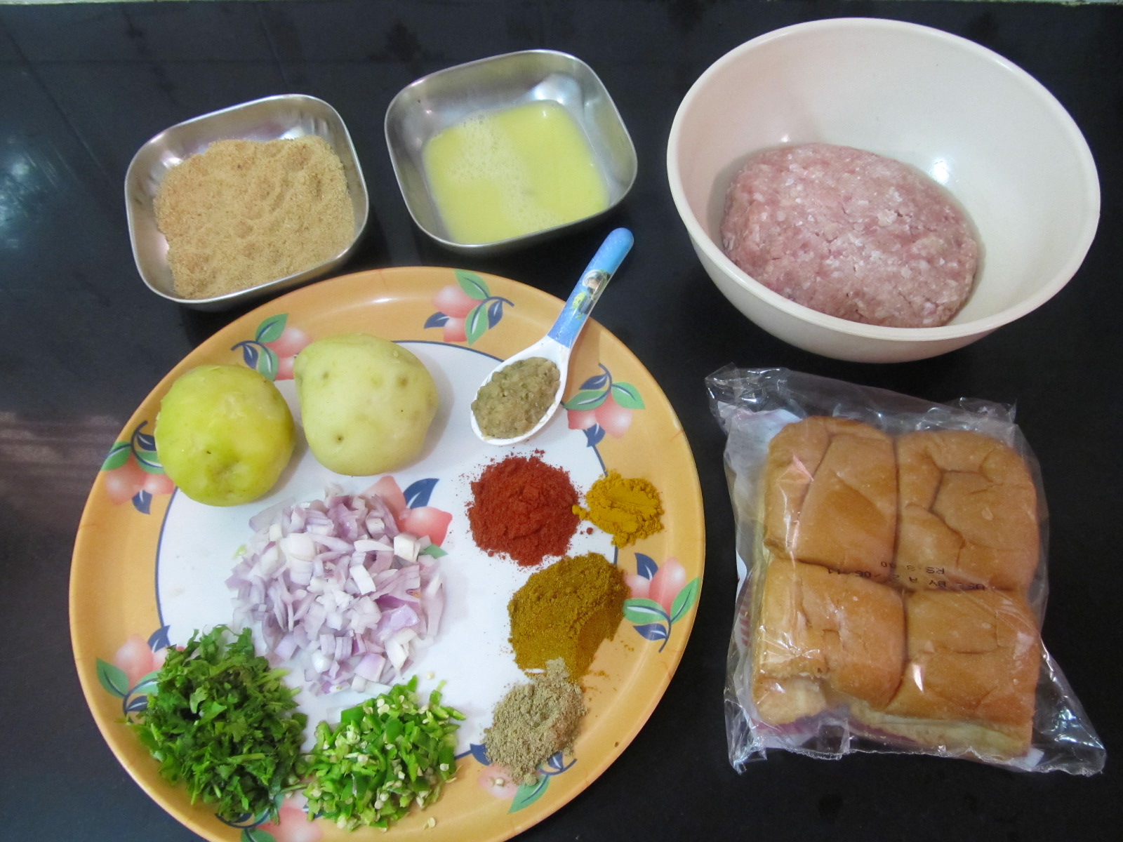 Vidyascooking Chicken Patties & Mini Burger (Indian style)