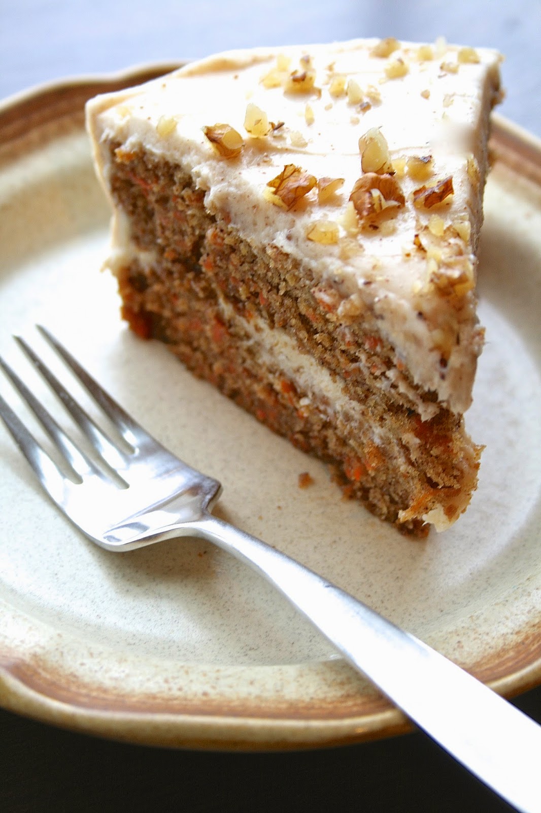 Oregon Transplant Carrot Cake with Maple Cream Cheese Frosting