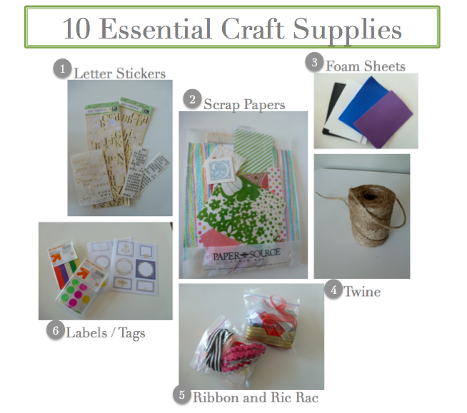 My 10 Essential Craft Supplies Design Improvised