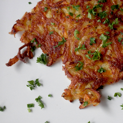 Food Pusher Potato Pancakes (with Carrots & Onion)