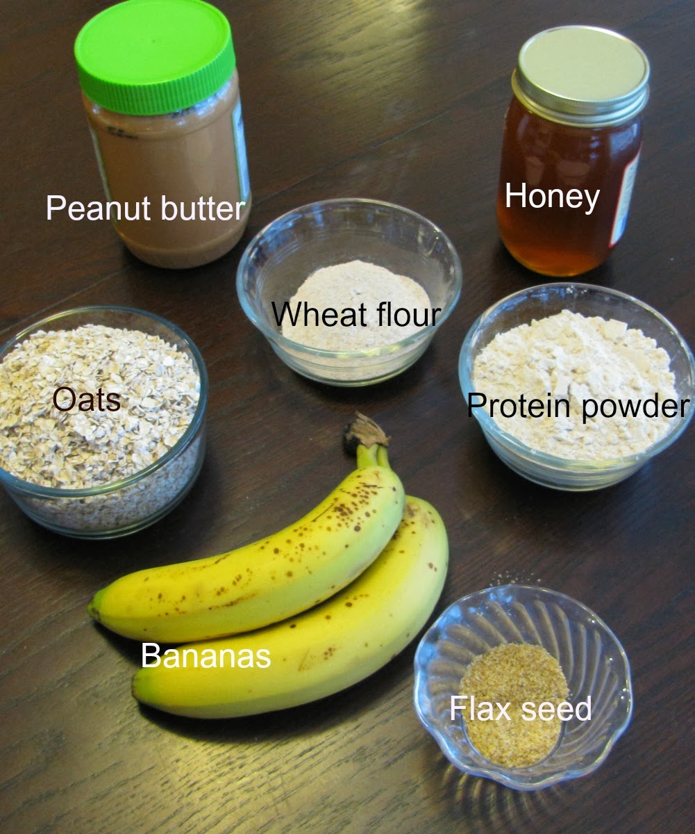 Sugarplum's Kitchen Peanut Butter Banana Protein Bars