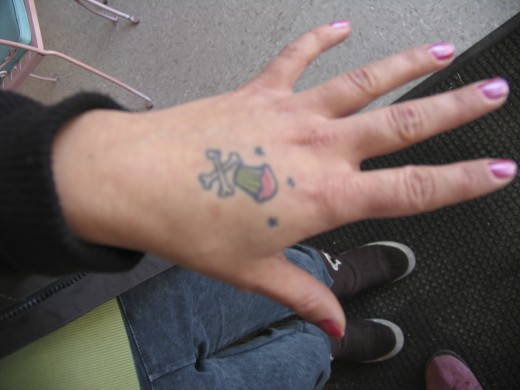 Latest Small Hand Tattoos For College Girls 2012