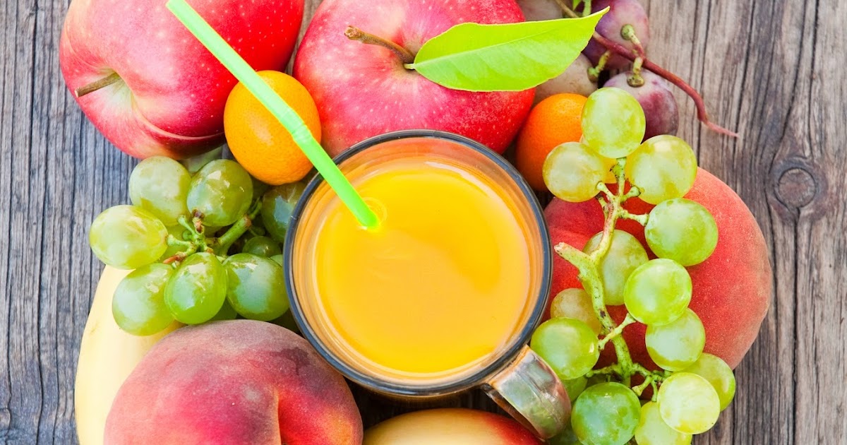 Homemade Summer Fruit Juice Raw Edibles