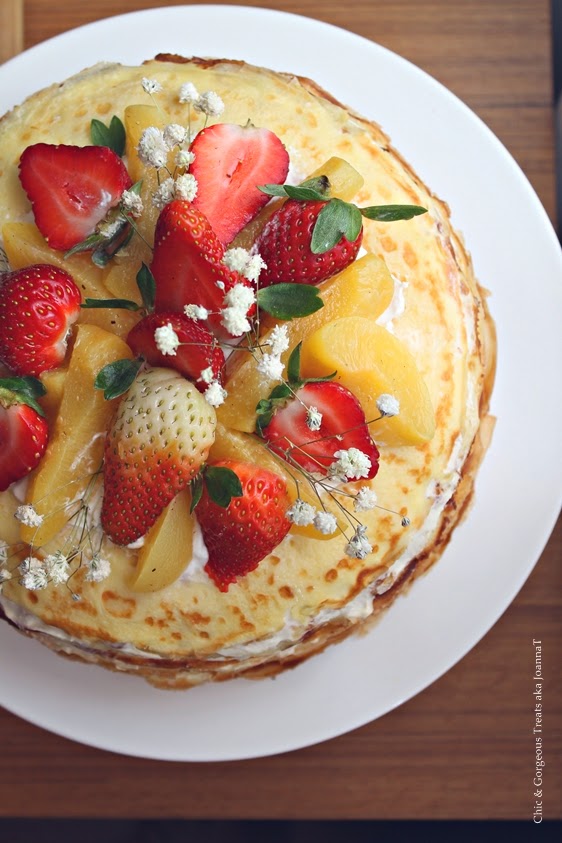 Chic & Treats Vanilla Custard Crepe Cake