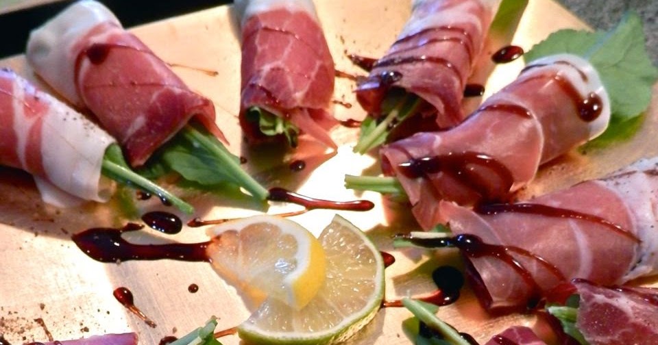 Scrumpdillyicious Prosciutto, Pear & Arugula Wraps with Cambozola