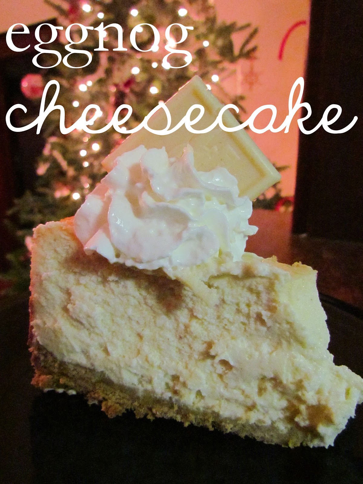 life {illustrated} Eggnog Cheesecake