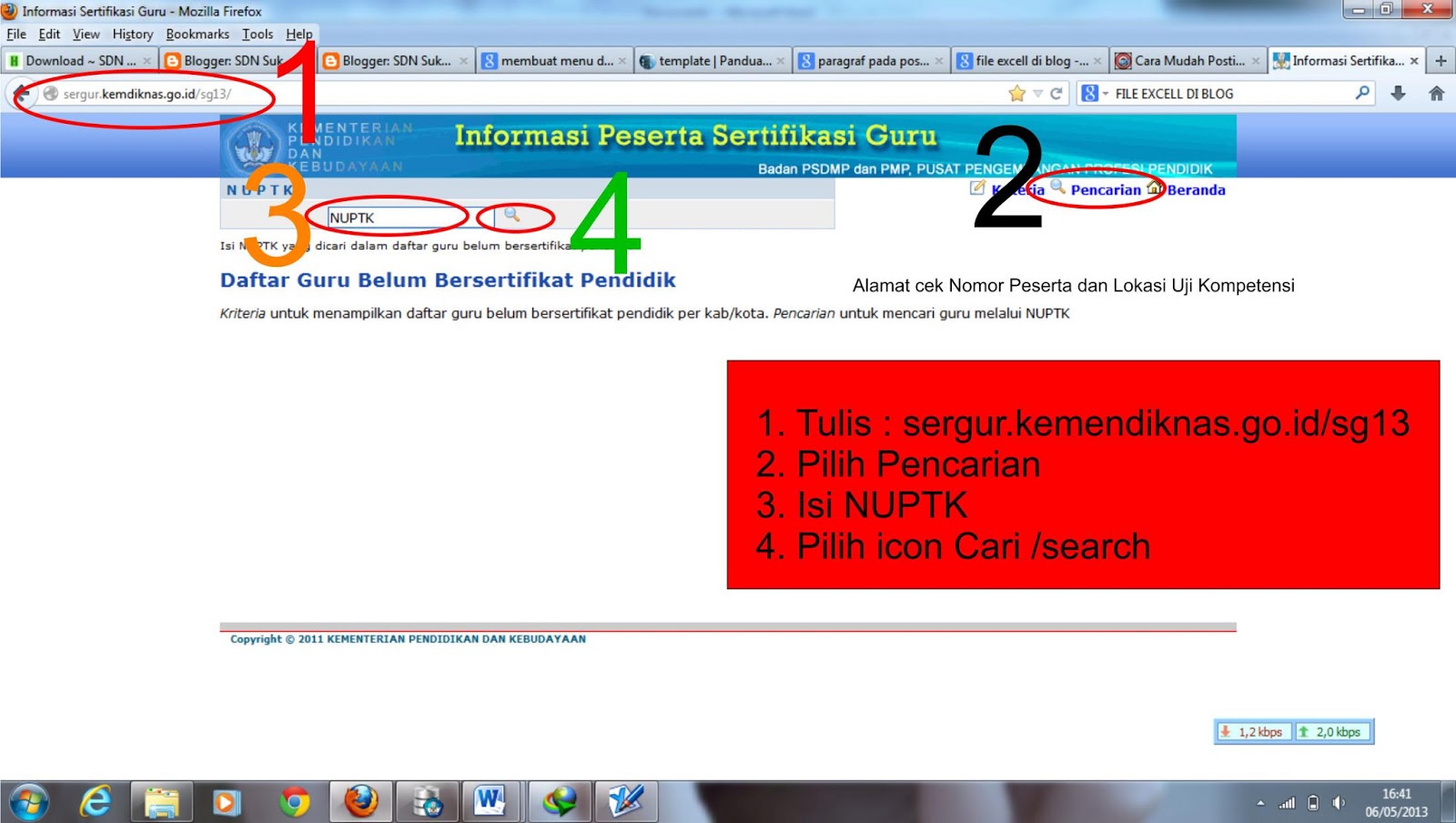 CEK NOMOR PESERTA DAN LOKASI UJI KOMPETENSI SERTIFIKASI