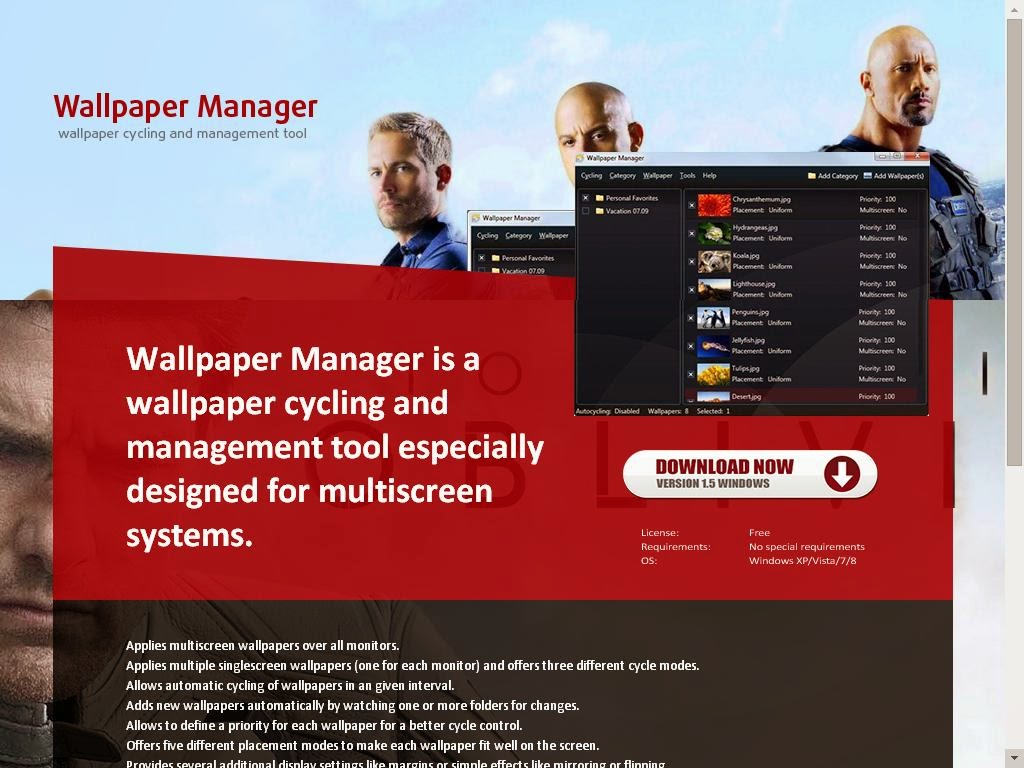 Wallpaper manager