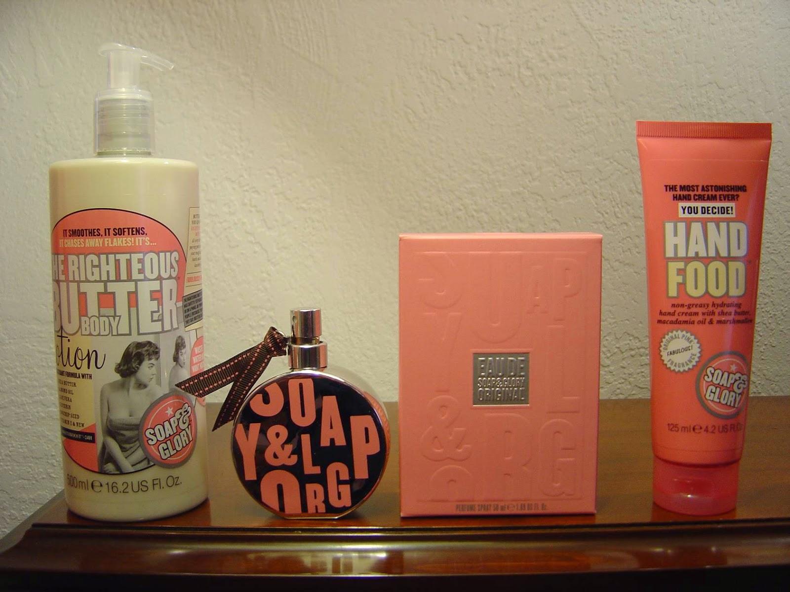 Soap & Glory's Original PinkPerfume, Hand Food and the Righteous Body