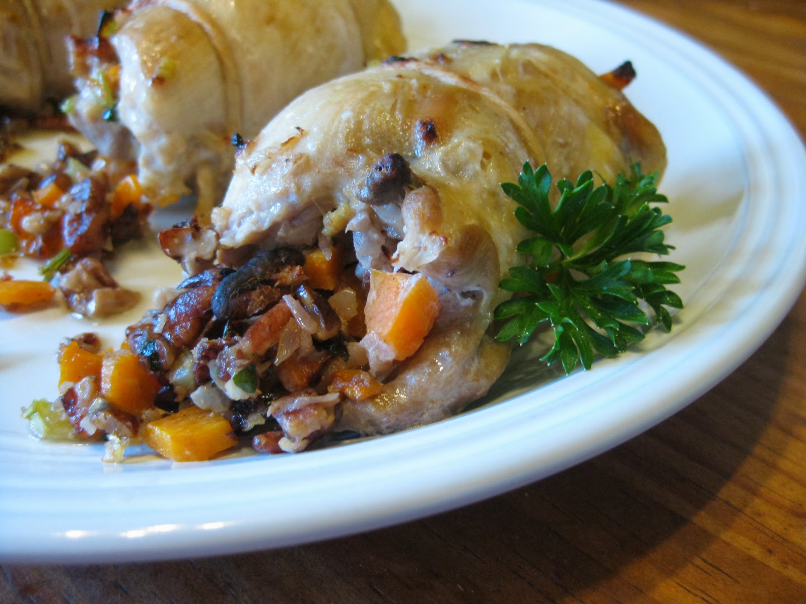 Elizabeth's Treasure Chest Pecan Stuffed Chicken Thighs