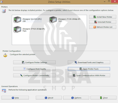 Zebra Mestre: Conheça o Zebra Setup Utilities