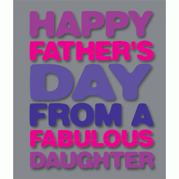 fathers day card from daughter