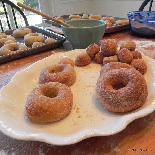 NoFry Applesauce Cinnamon Doughnuts
