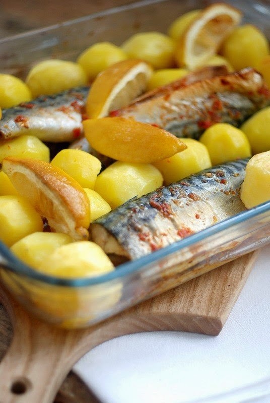 Baked Spicy Mackerel With Vegetables Recipe Food Network Recipes