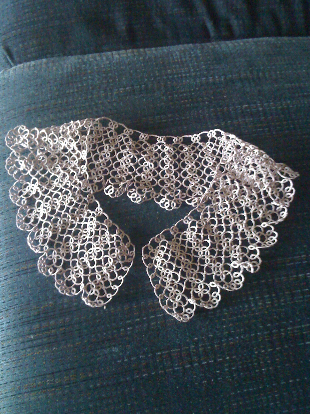 'New to Me' A tatted collar....