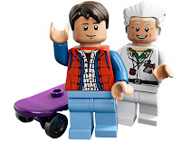LEGO, Back To The Future, Marty McFly, Doc Brown, minifigs