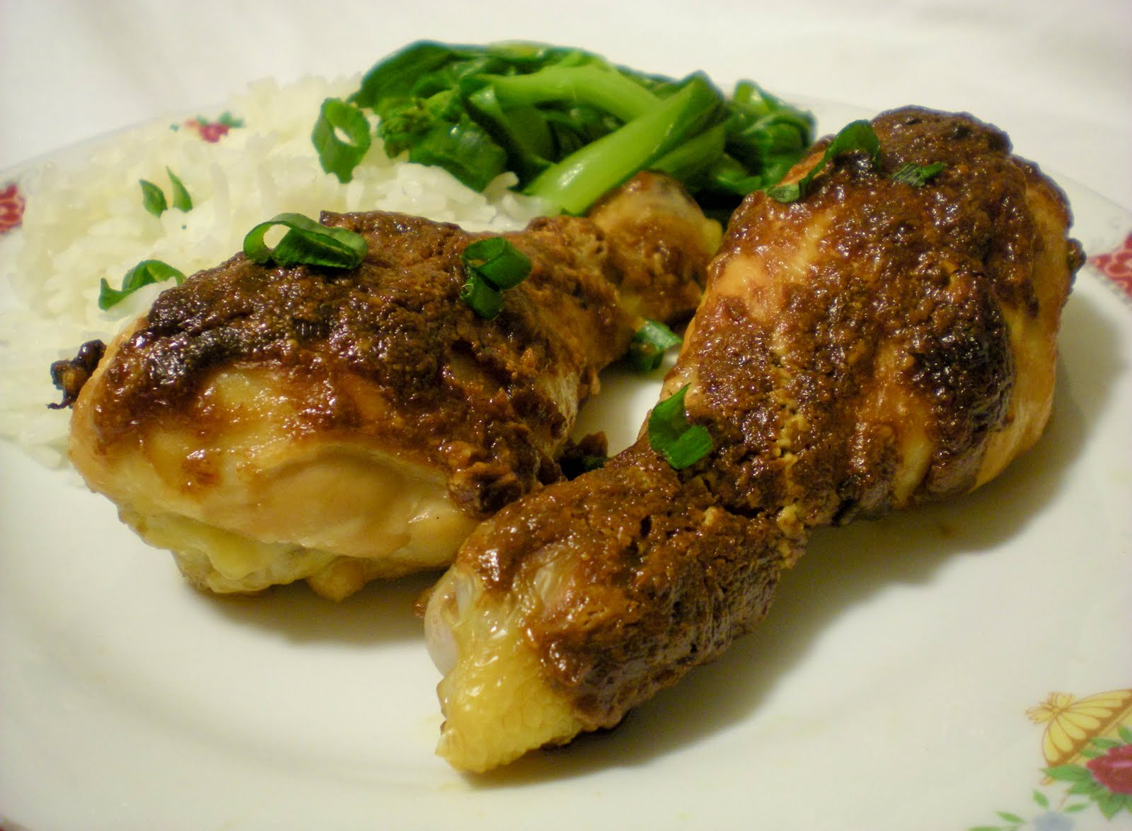 Random Cuisine Hoisin Peanut Butter Glazed Chicken Drumsticks