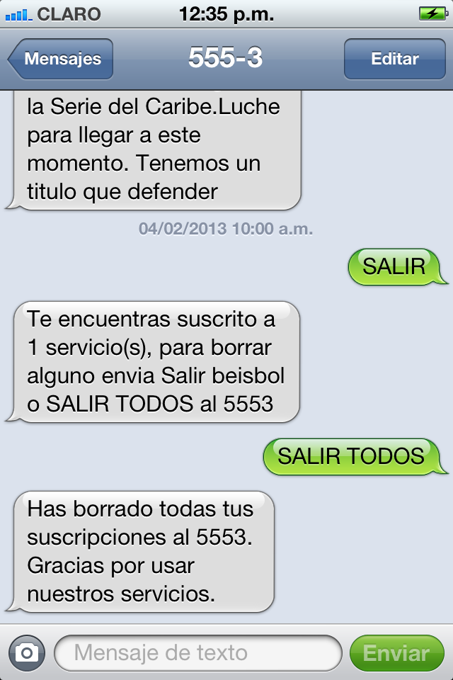 salir con mensaje de texto gratis claro argentina