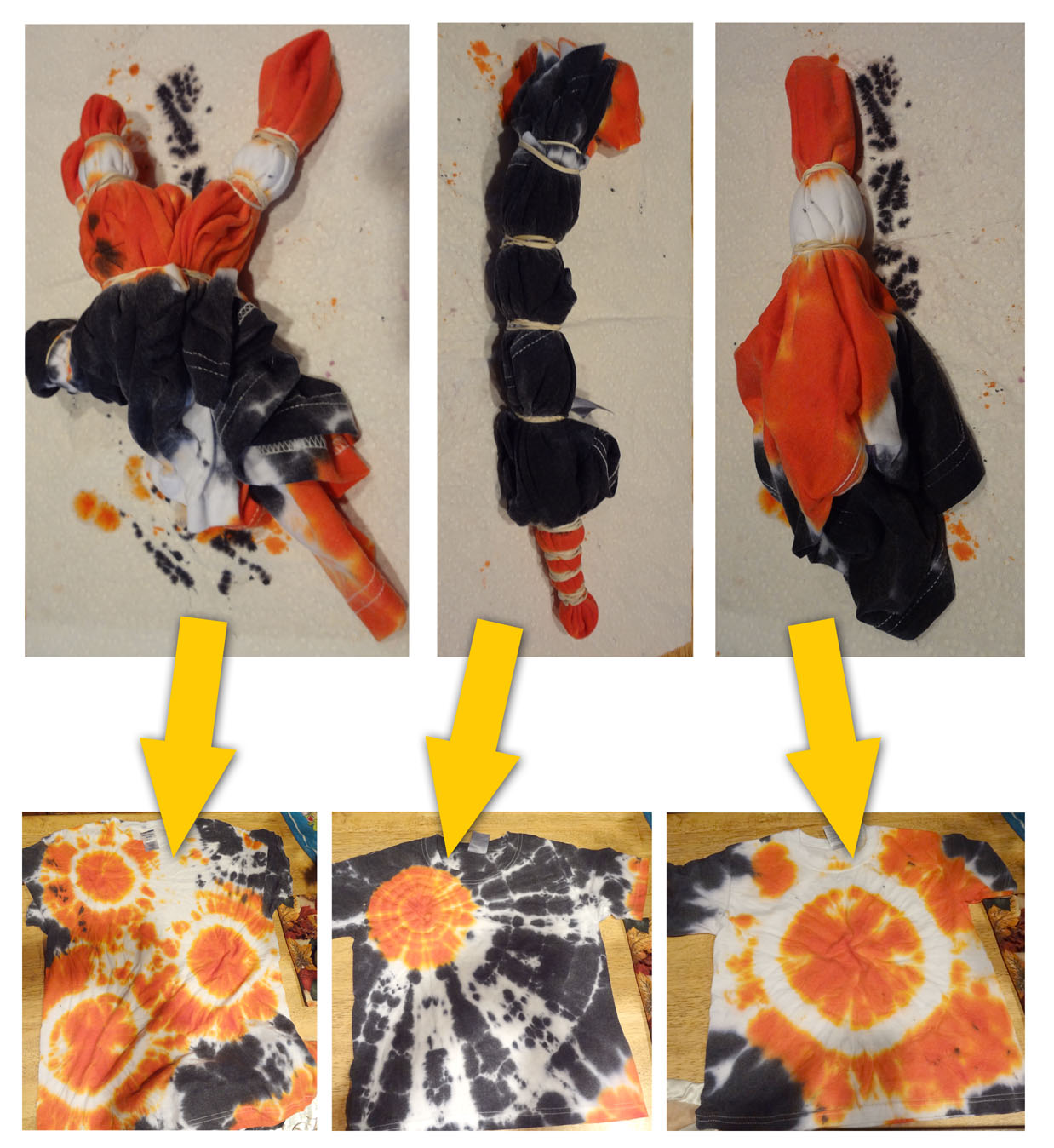 ID Mommy Making Tie Dye Shirts for Halloween!