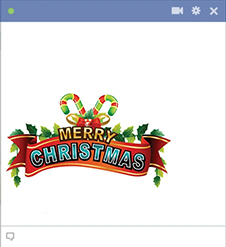 Merry Christmas Facebook Sticker