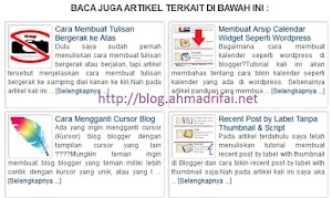 Cara Membuat Related Posts Bergambar + Ringkasan Di Blogger